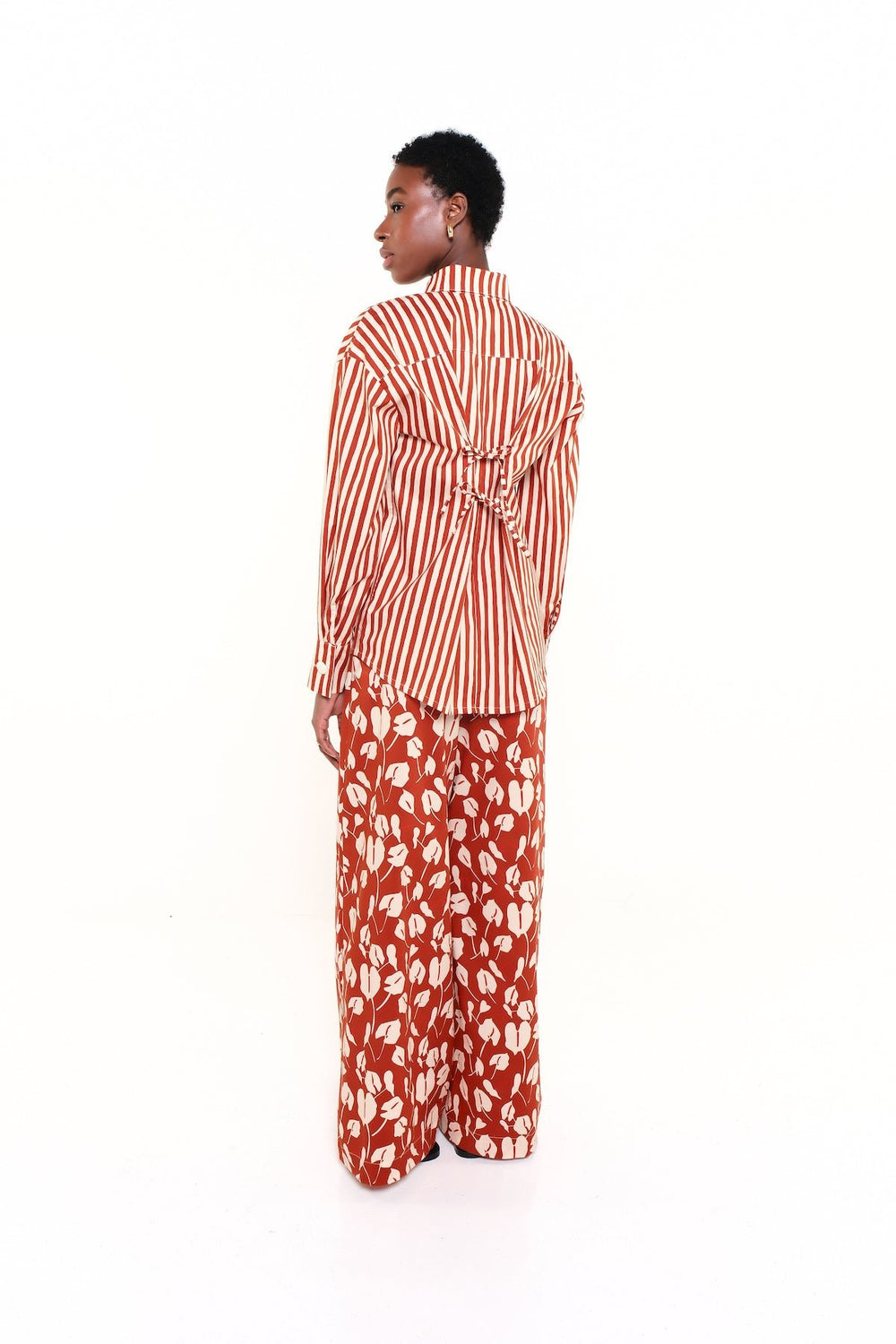 THE CEREMONY SHIRT - HERITAGE STRIPES MAXI RED - Lulo Project