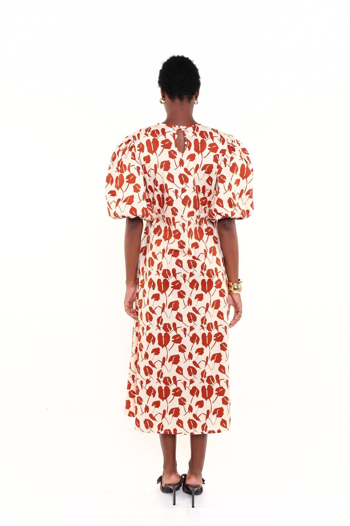 THE DAWN DRESS - RED BRAVE FLORA - Lulo Project