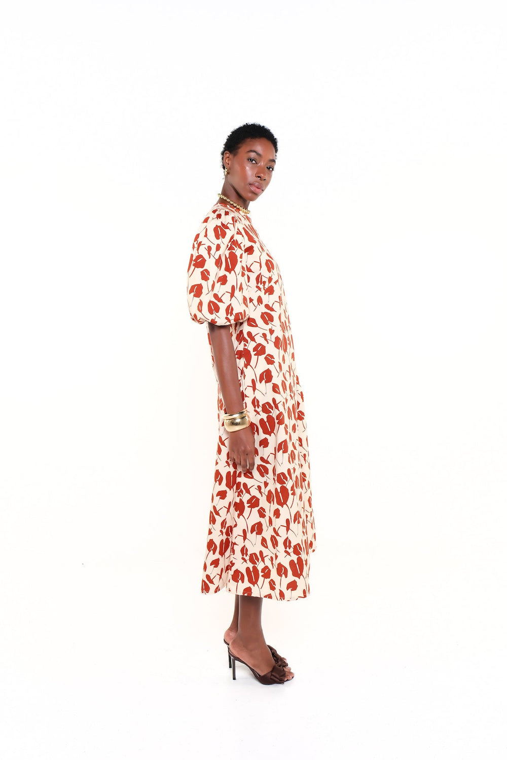 THE DAWN DRESS - RED BRAVE FLORA - Lulo Project