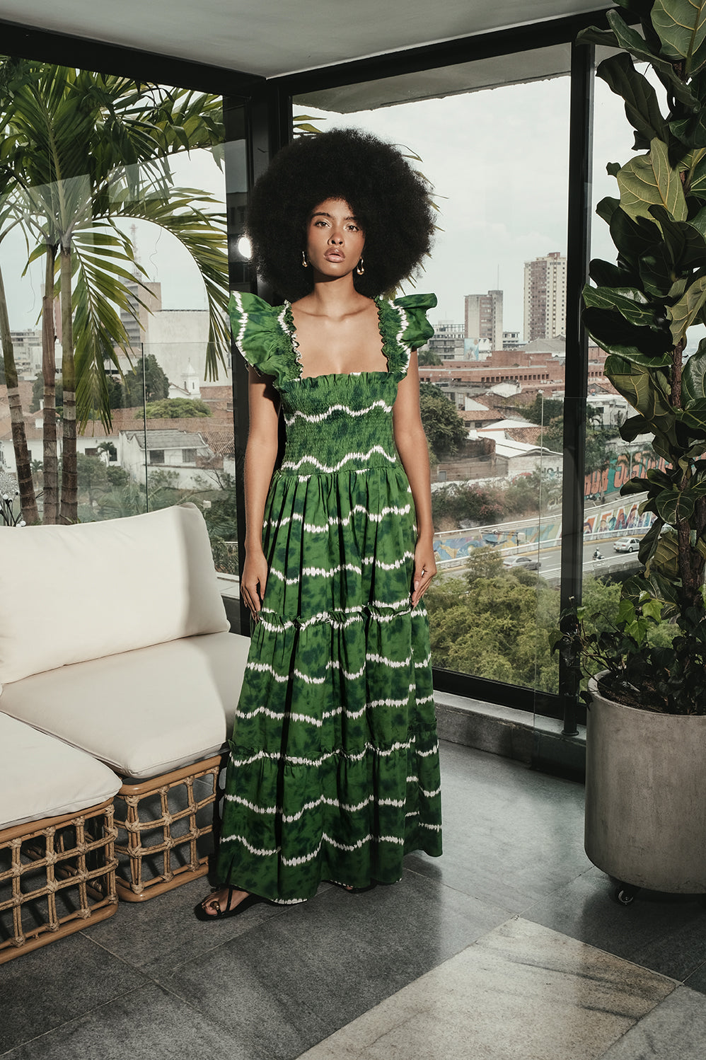 THE SUNSET DRESS - GREEN