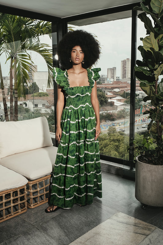 THE SUNSET DRESS - GREEN