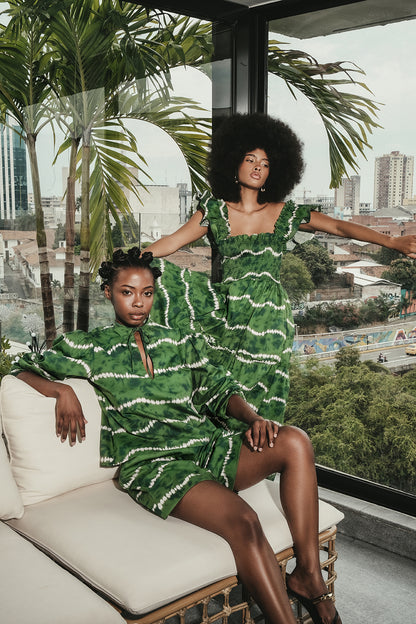 THE SUNSET DRESS - GREEN