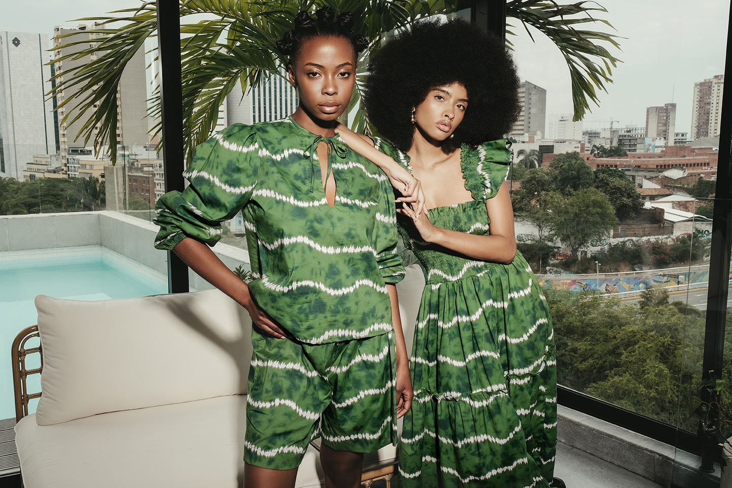 THE SUNSET DRESS - GREEN