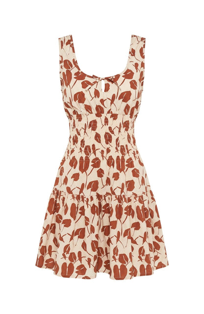 VICTORIA MINI DRESS - RED BRAVE FLORA - Lulo Project